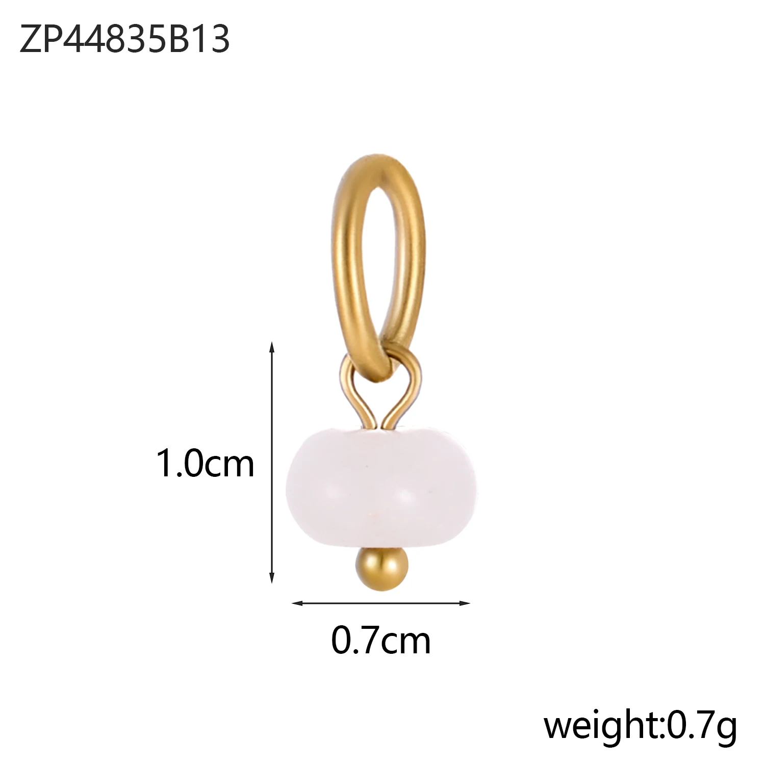 Naturstein Anhänger Edelstahl Charm Edelstahl Anhänger vergoldet DIY Schmuck Halskette Armband Schmuck Zubehör