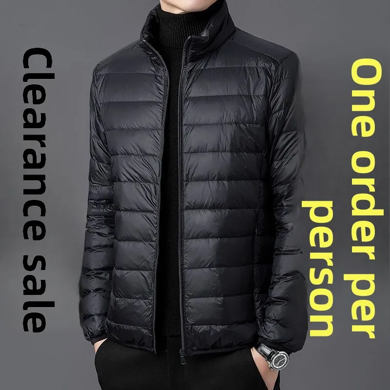 

Легкая хлопковая куртка мужская осенне-зимняя с воротником-стойкой, повседневная, на хлопковом наполнителе, с капюшоном, верхняя одежда больших размеров, тонкая, теплая