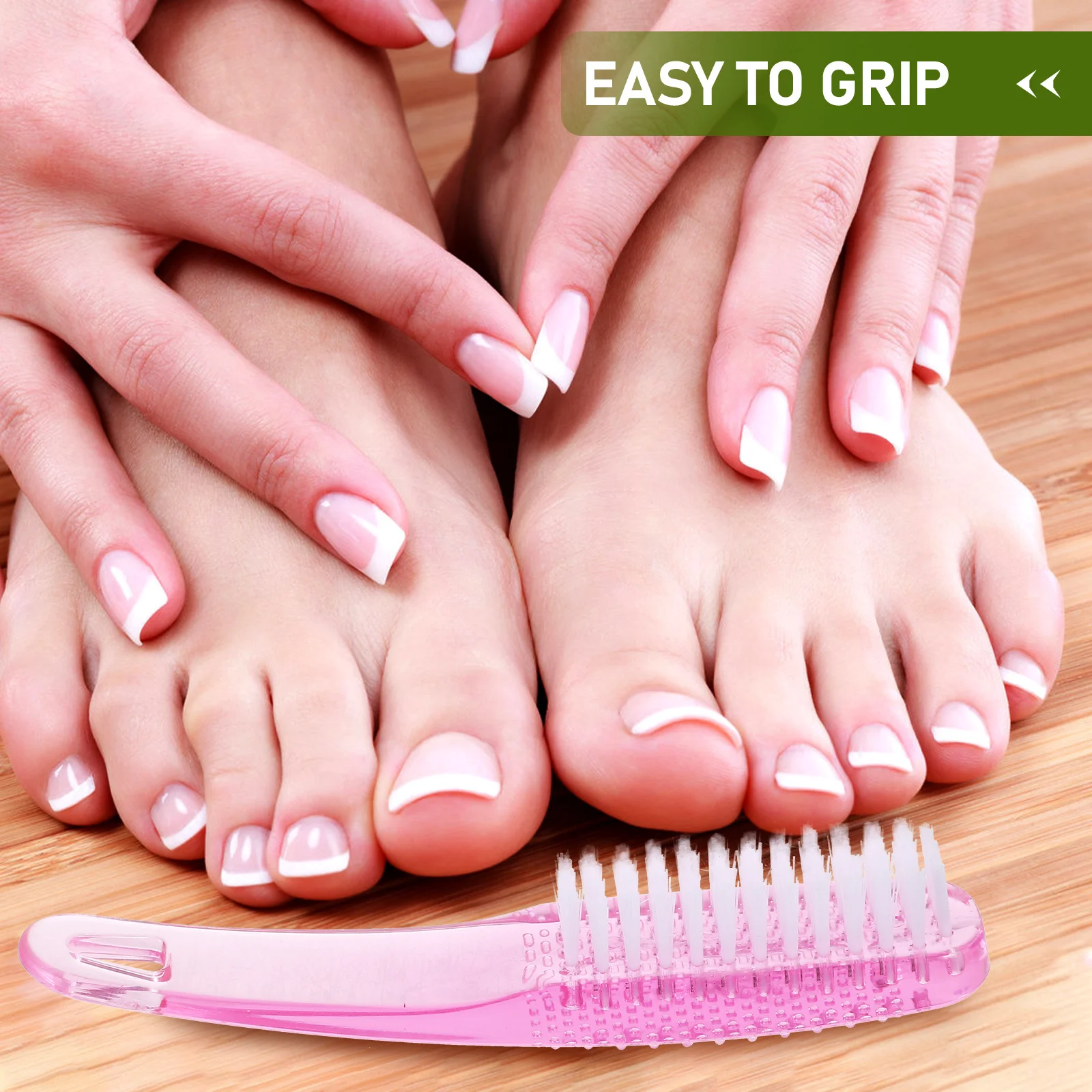 

5 шт. щетки для скраба для ногтей, материалы высокого качества, устойчивые к деформации, для рук, ног, ногтей, очистка, удобная ручка