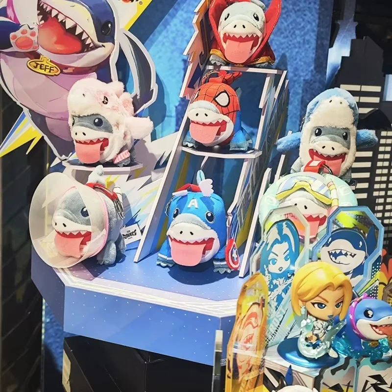 

Marvel Rivals Jeff The Land Shark Series Blind Box Keychain Mini Figure Cute Collectible Toy Gift For Superhero Game Fans