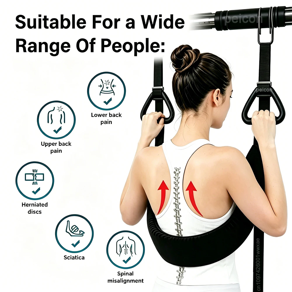 Lumbar Traction Belt Hanging C - Posture Corrector Back Brace review and price