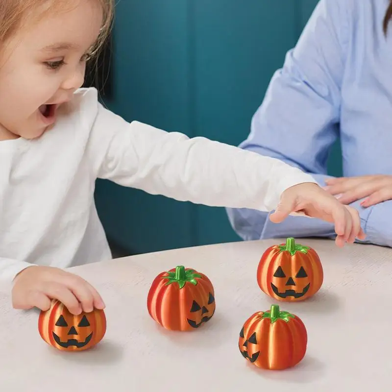 Halloween Pumpkin Ghost Toy Cones Pass Through Fidget Toy 3D Printing Impossible Passthrough Sculpture For Home Stress Relief