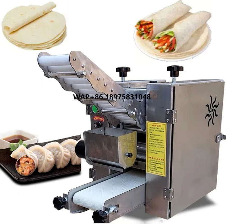 

110V/220v stainless steel automatic wonton dumpling machine/Roti pancake packaging machine