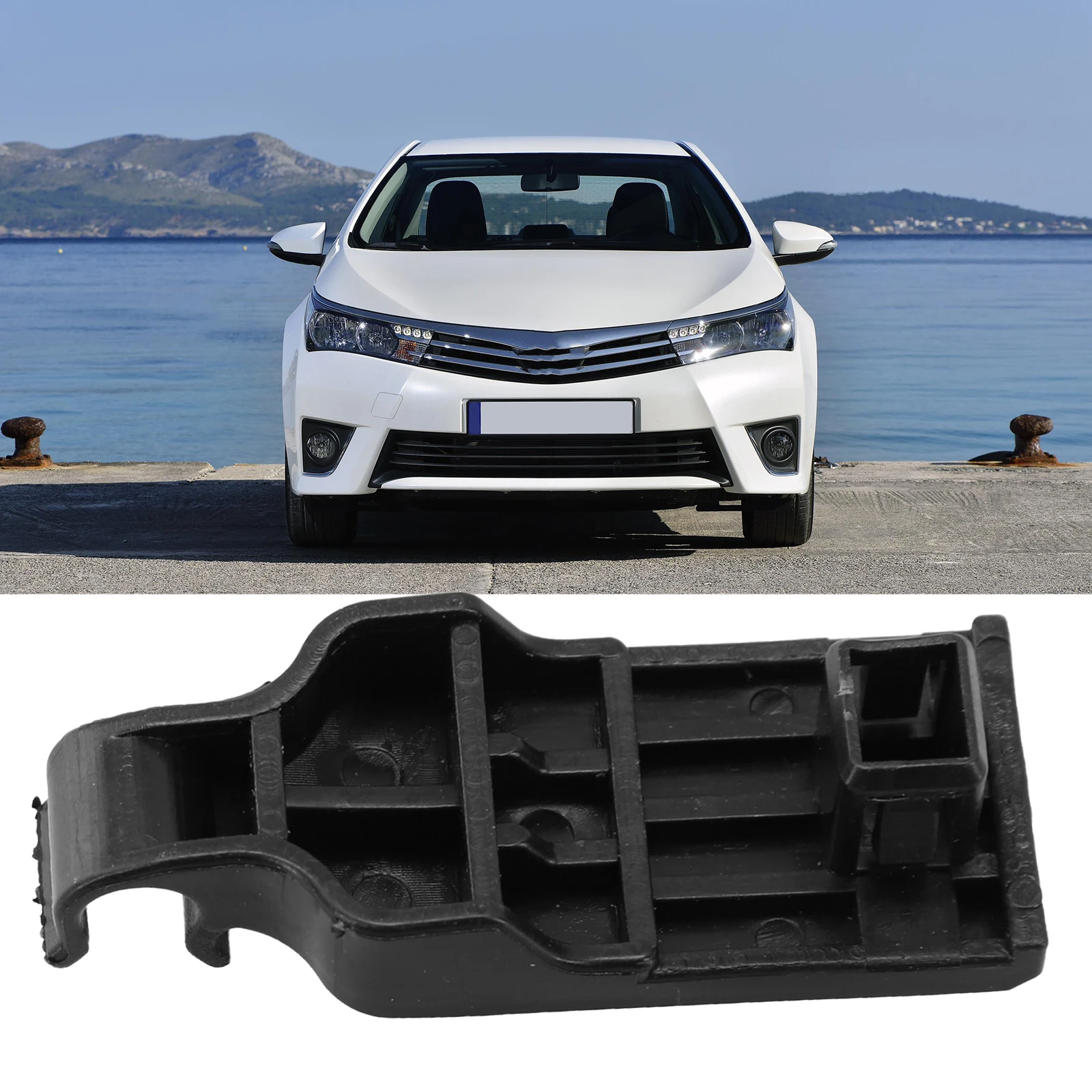 

Hood Plastic Prop Rod Clamp Clip For Toyota For Corolla Altis ZRE171 2014-2018 Black Auto Acesssories Tools