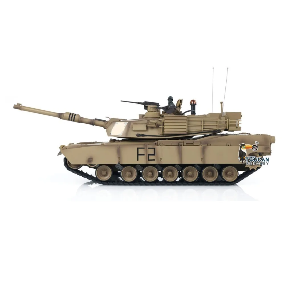 Heng Long 1/16 7.0 Plastic M1A2 Abrams RC Tank 3918 Steel Gearbox 360 Rotate Barrel Recoil RC Toys Model TH17792