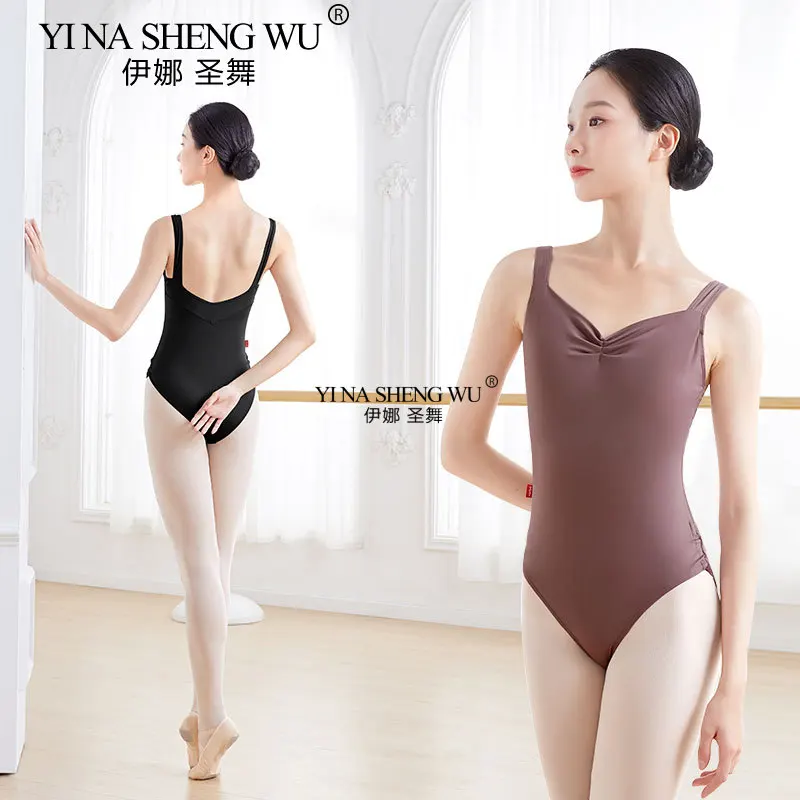 زي الباليه النسائي بدون أكمام من القطيفة المرقعة وياقة واقفة زي الجمباز للبالغين زي رقص باليه #1