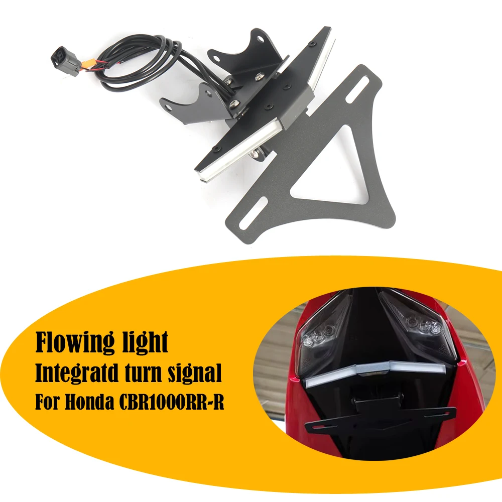 

For Honda CBR1000RR-R CBR 1000 RR-R 2020-2023 Motorcycle Rear Short Tail Stock Tidy License Plate Holder Tailstock Bracket Kit