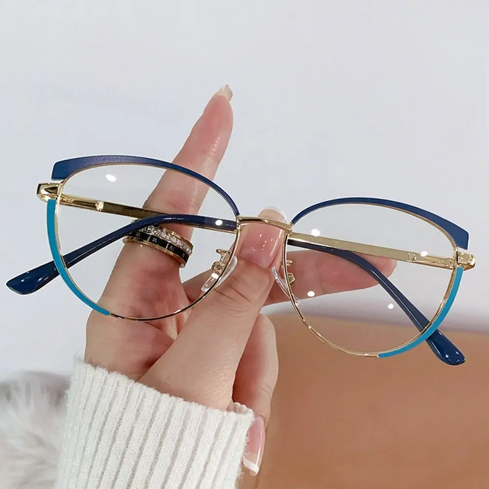 Gafas con bloqueo de luz azul para mujer, gafas ópticas de diseñador, protección ocular para computadora, moda, Color a juego