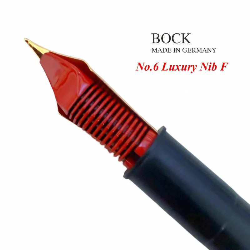 autentica-punta-per-penna-stilografica-tedesca-bock-n6-nuova-lingua-per-penna-con-vernice-vermiglio-rossa-fatta-a-mano-di-lusso-importata-con-originale-6-pennini