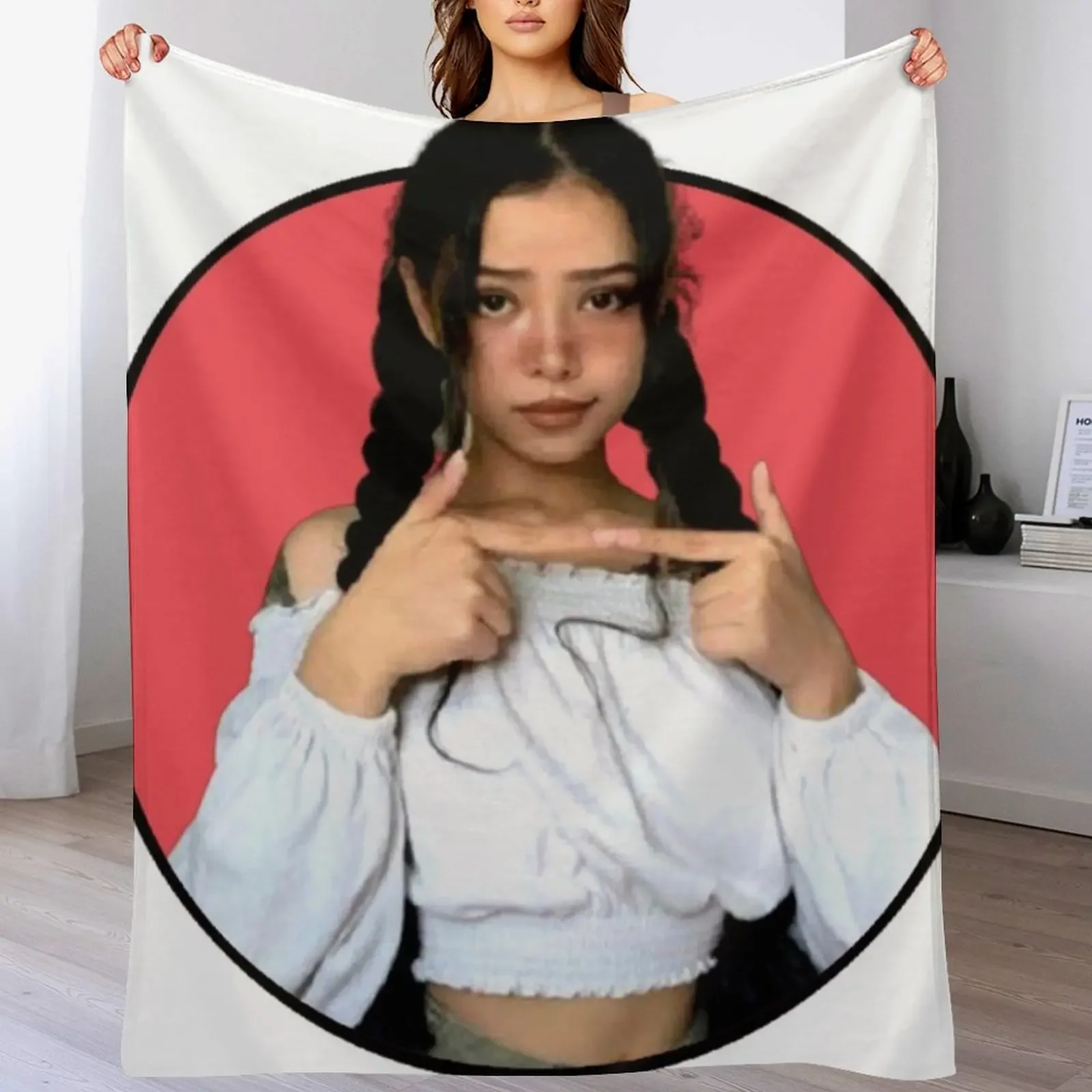 

New Bella Poarch Throw Blanket Beach Luxury Brand Warm blankets ands Blankets