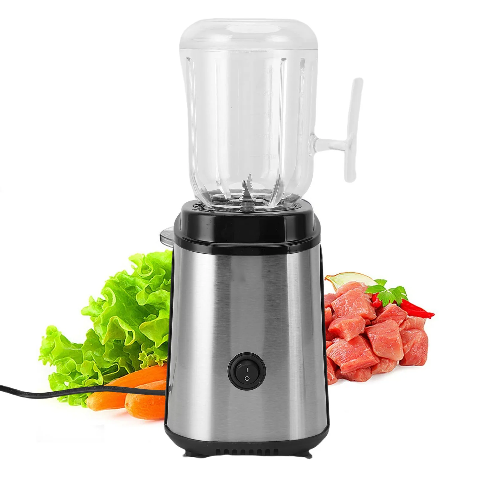 مفرمة خضروات كهربائية متعددة الوظائف لخلاط كونترتوب المطبخ محرك نحاسي عالي الكفاءة 4 في 1 تصميم 1800 وات #1
