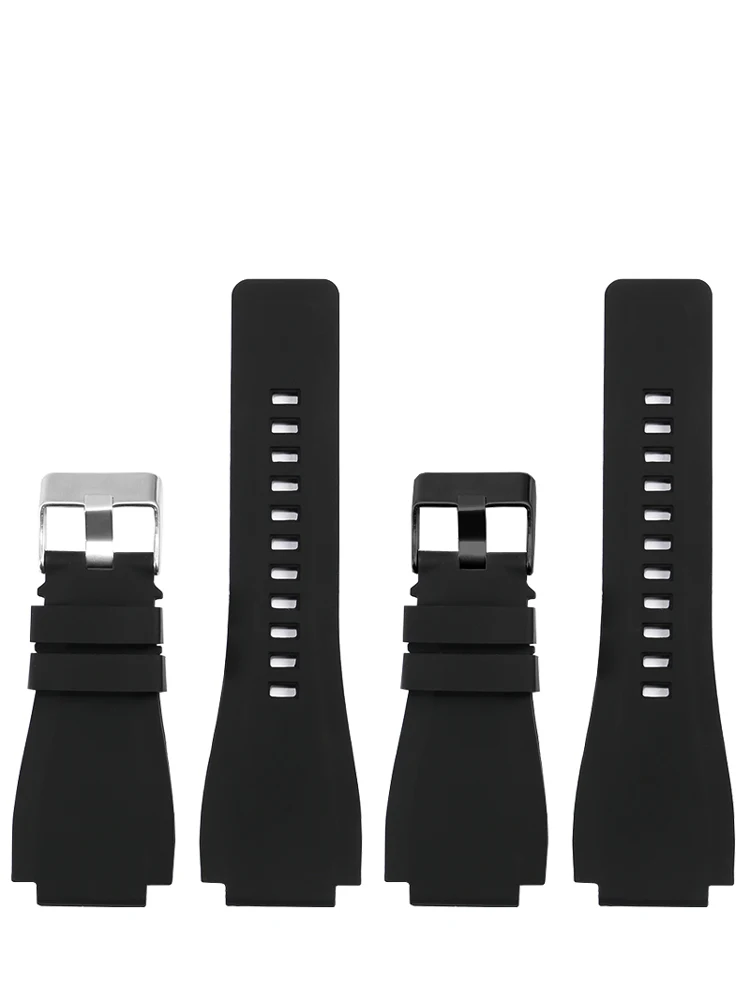 Waterproof Sports Bracelet For Bell Ross Silicone Watch Strap BR01 BR03 Black Square Watch Aviation Series Watchband 35x24mm image 6
