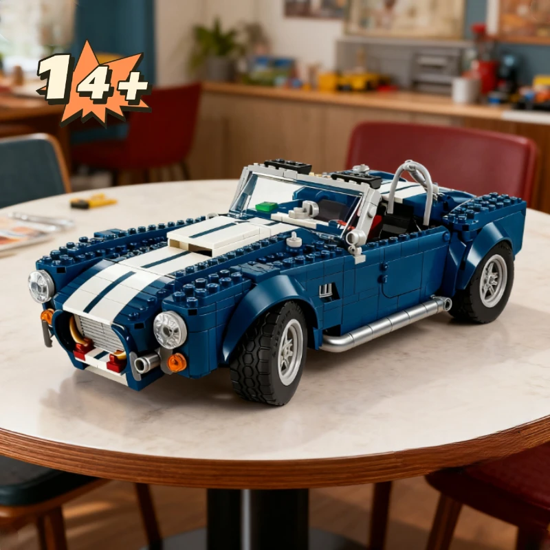 2025 جديد صالح 10357 كلاسيكي كوبرا 427 S C سباق السيارات الرياضية اللبنات تجميع الطوب لعبة نموذج هدايا عيد الميلاد عيد الميلاد #1