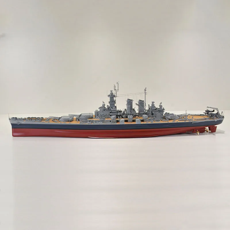 Okręt wojenny 1/200 RC II wojny światowej USA Navy pancernik North Carolina wykończył Model statku zdalnie sterowanego zabawka figurka prezent Model