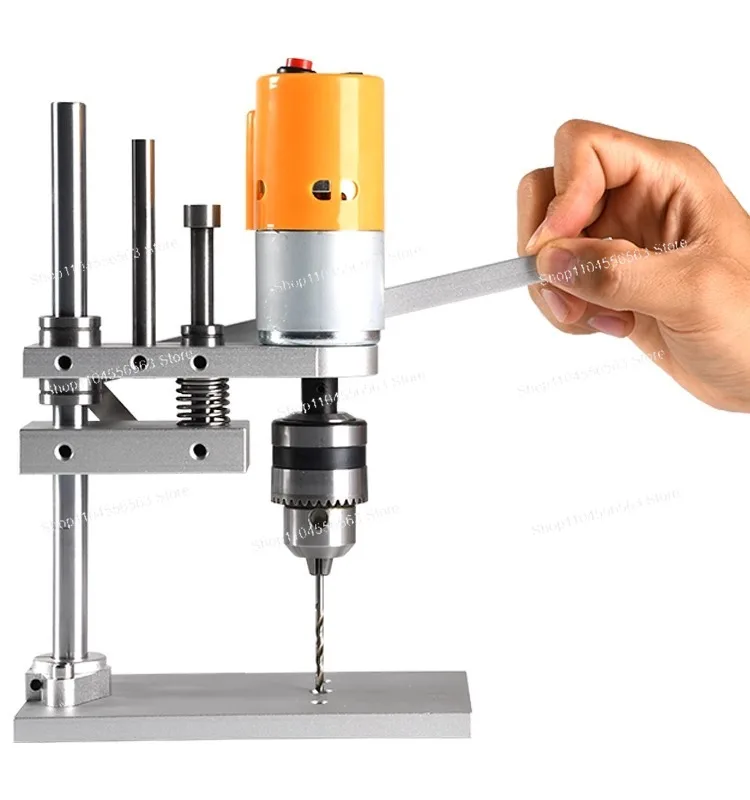 Desktop micro table drill DIY micro table drill JM802 wood drilling PCB punching 775 motor mini electric drill