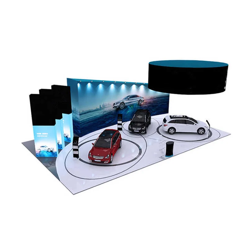 Tension Fabric Expo Trade Show Display Stands Exhibition Booth Trade Show Booth Display Shelving 10x10