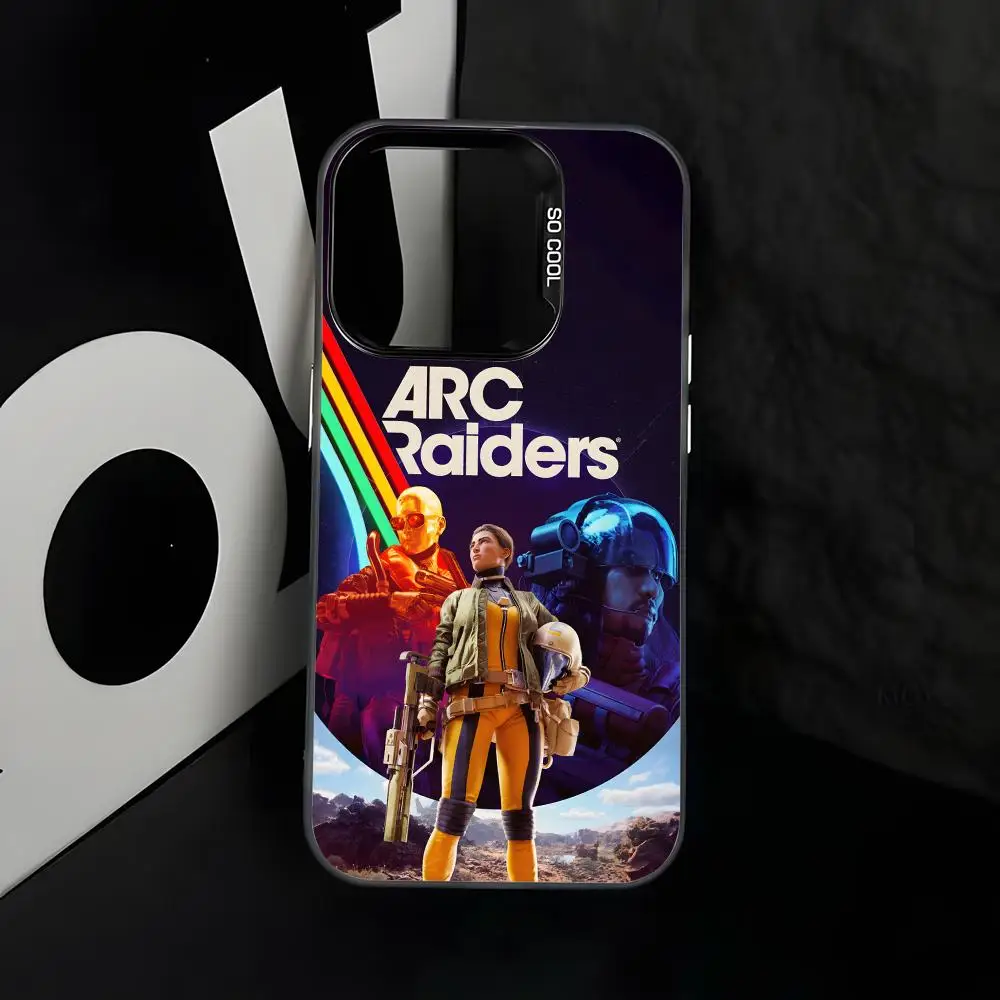 Горячая новинка: Чехол для телефона A-ARC-C Raiders, серебристый корпус IMD-цвета для iPhone 17, 16, 15, 14, 13, 12, 11 Pro Max Plus