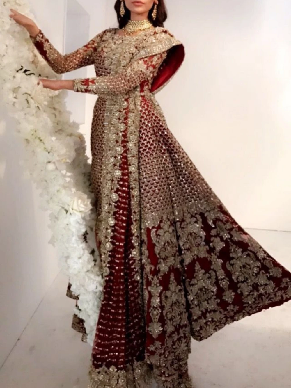 Luxury Crystal Beading Wedding Dress Muslim Party Kaftan Caftan Sequins Dress Elegant Appliques Customized Gown Vestido De Gala