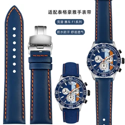 For Tag Heuer F1 Citizen Diving strap Sports Canvas Fabric watchband men Nylon leather watch Blue orange wristband 20 21mm 22mm