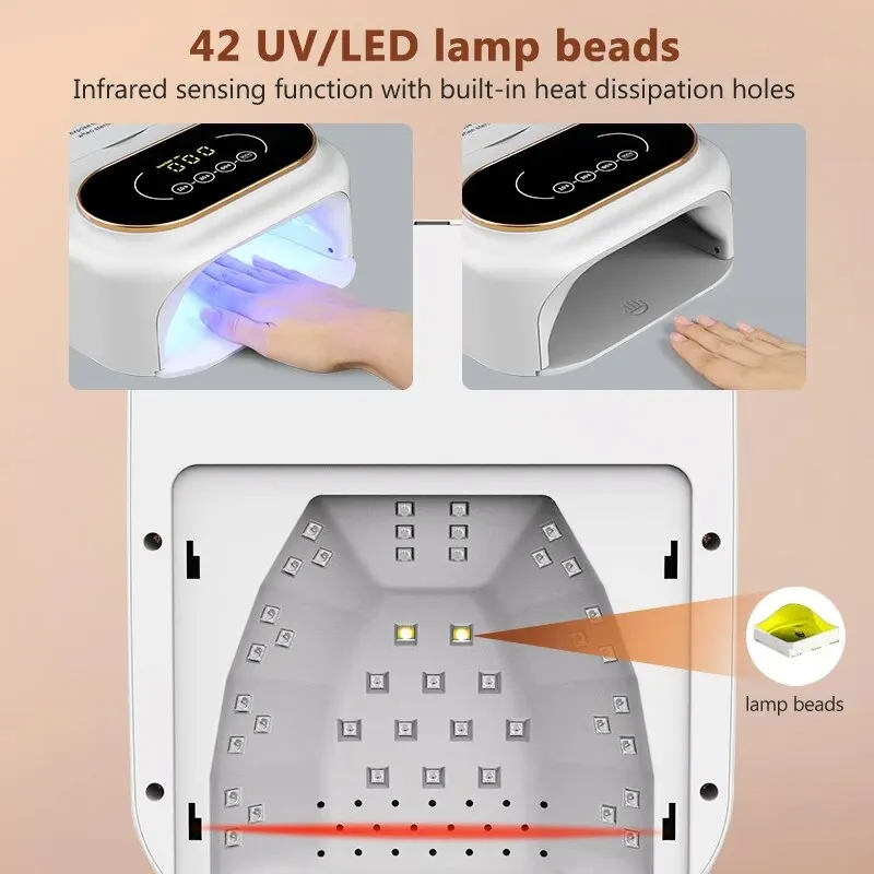 Nail Lamp UV LED Dryer With Sterilization For Nail Manicure Professional Gel Polish Drying Lamps Timer Auto Sensor Nail Tools