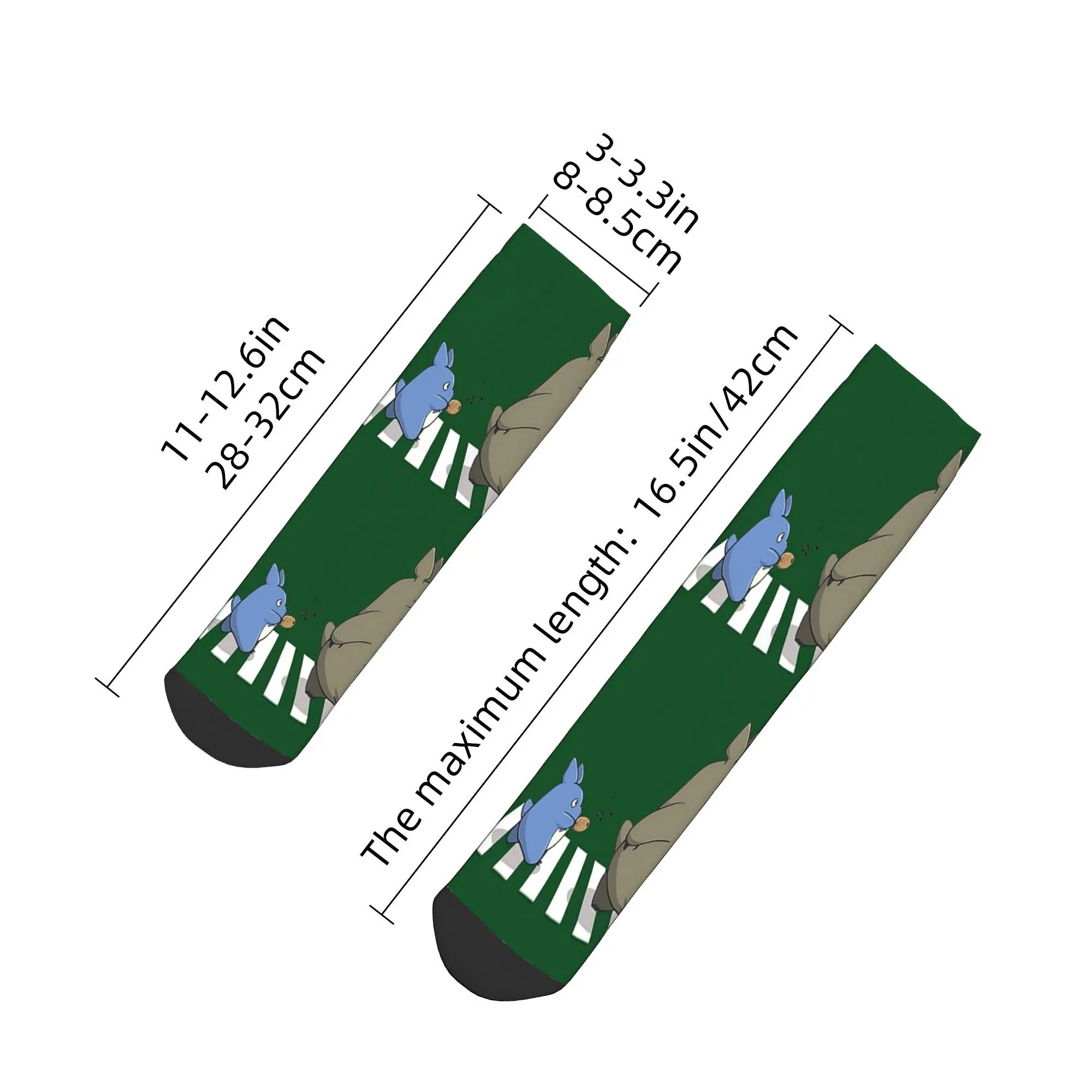 Toutes les saisons à travers le studio de rue chaussettes Ghibli sombres Harajuku chaussettes d'équipage absorbant la sueur bas de mode pour hommes femmes cadeaux