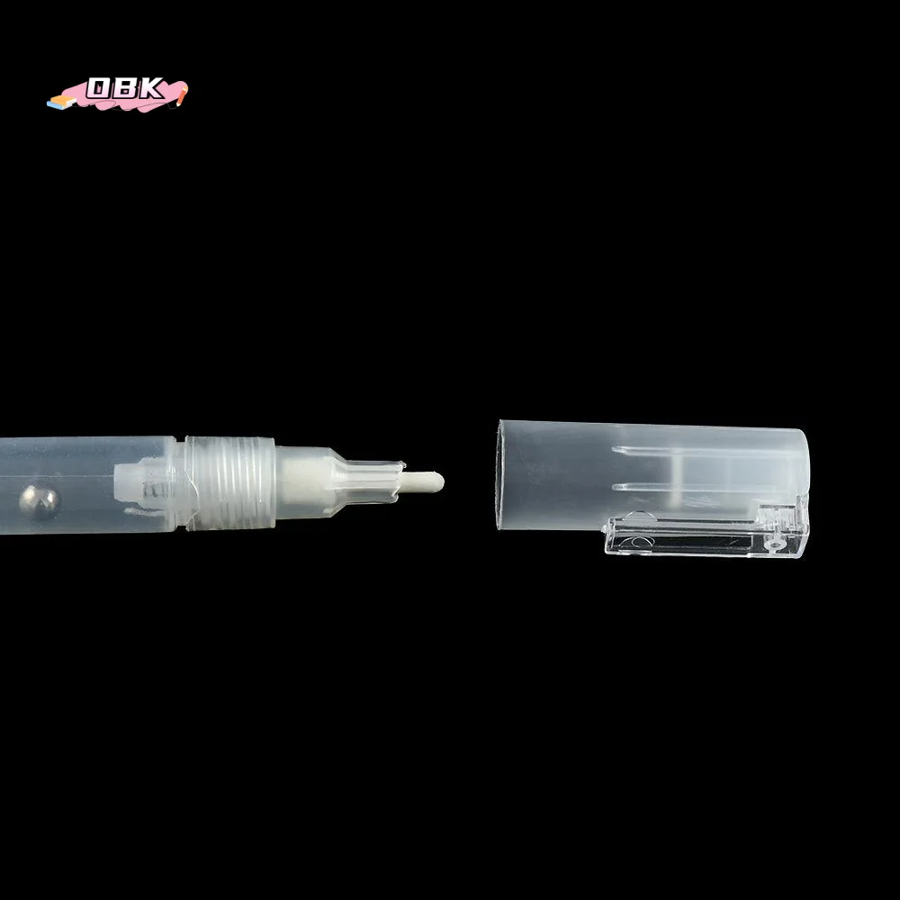 Suministros: Tubos de tiza líquida rellenables de 3mm, 5mm, 6.5mm, 8mm, 10mm; barriles de plástico vacíos para bolígrafos de pintura; tubos para bolígrafos de graffiti.