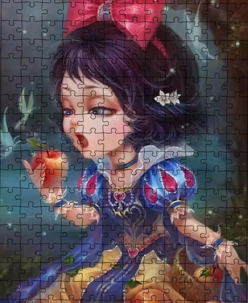 Disney Princess Puzzle 300/500/1000 Pcs Jigsaw Puzzles Cartoon Figure Portrait Paper Puzzles Children Educational Toy Gifts