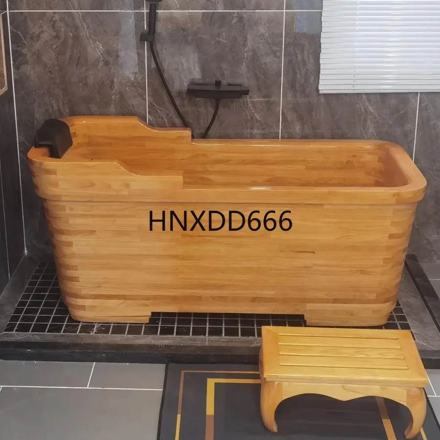 

Oak Wooden Bath Tub Tub Adult Solid Wood Household