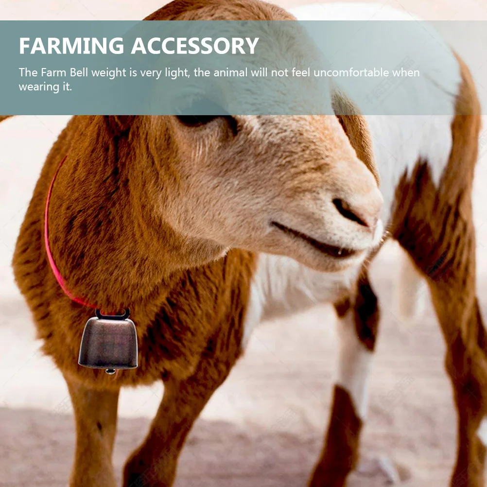 1 مجموعة 1 مجموعة الرجعية الحيوانات الأليفة خمر جرس الرعي للزراعة مكافحة خسر الماشية أجراس معلقة معدنية البقرة الماعز الأغنام جرس بصوت عال دائم
