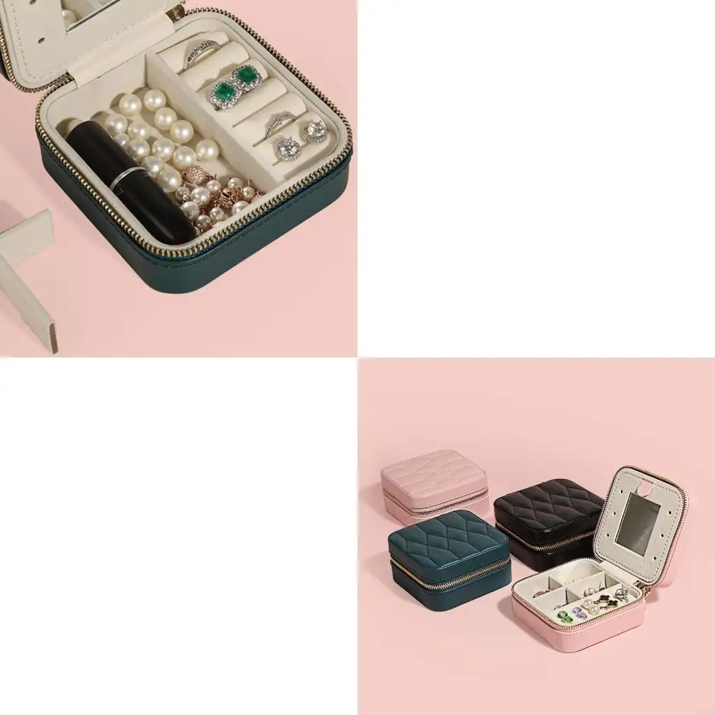 

Шкатулка для драгоценностей, сумка для ювелирных изделий, байковая портативная коробка для колец, сережек