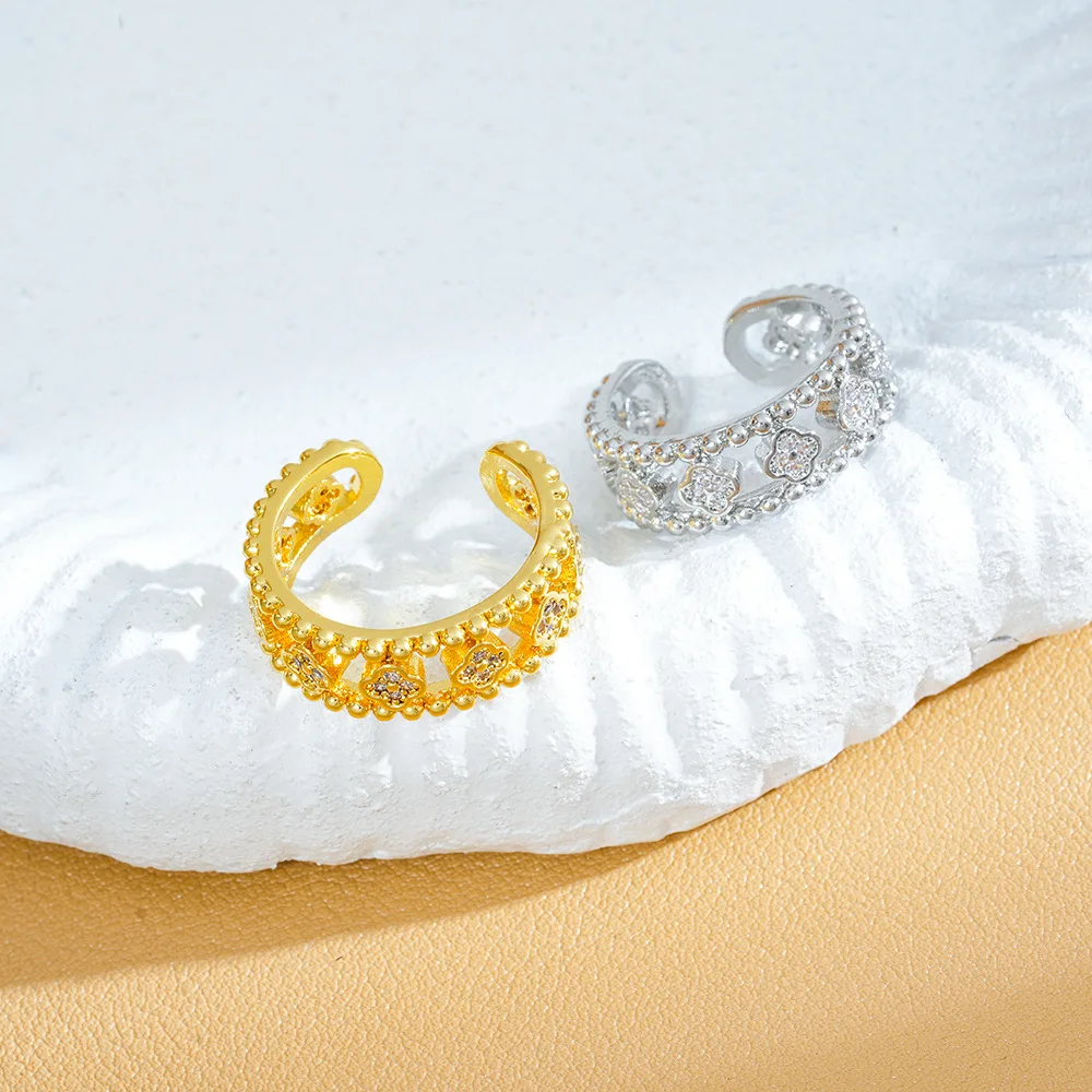 

Аксессуар Популярное открытое кольцо с бриллиантами в стиле «сделай сам», высококачественное открытое кольцо с цирконом, имеет нишевый дизайн, тетраграграмматон.