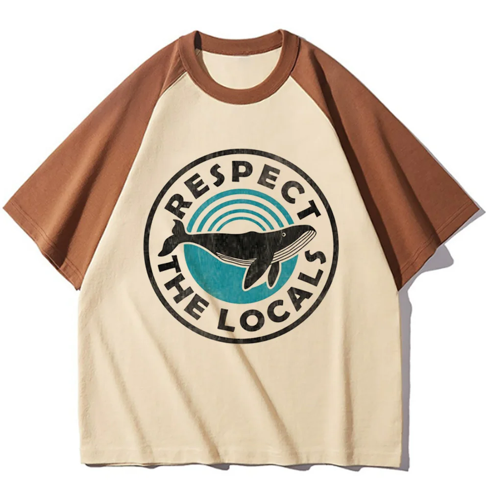 Whales shirt women Comfortable Graphic Breathable Colorful Vintage tshirt hip hop Pastel Graphic Pop Culture kawaii 2000s