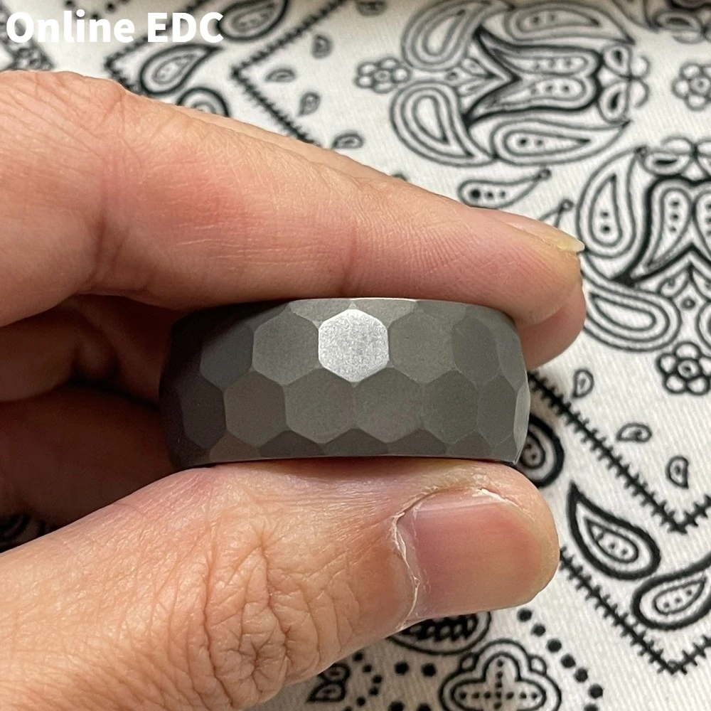 Tweedehands LAUTIE Monteur-A Ring Spinner Wolfraam Messing Fidget Spinner Ring Spinner Fidget Speelgoed Voor Volwassenen