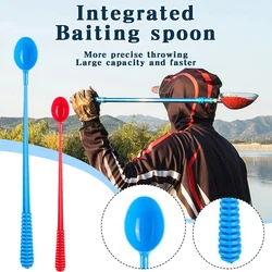 Long Handle Baiting Throwing Spoon Portable Flexible Bait Casting Scoop Fishing Tool