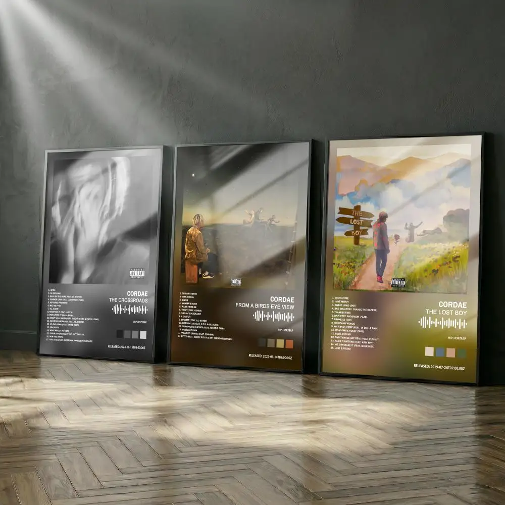 Cordae Poster-Album-Set, modernes Cover, Wandkunst für Zimmer, Leinwandgemälde, Kunstdruck, Heimwanddekoration, Bild, Geschenk