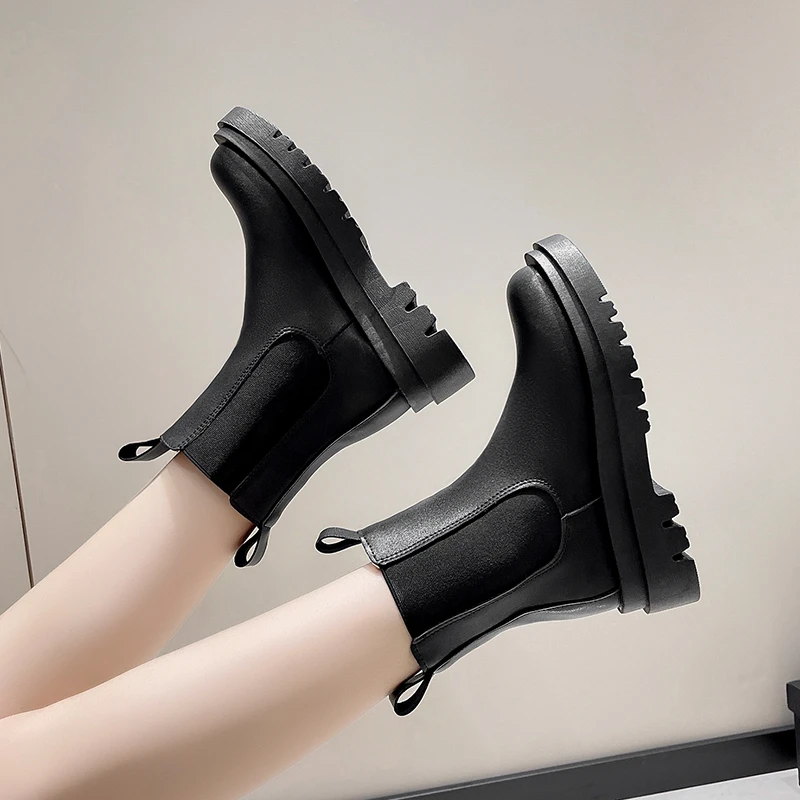 2024 New Thicken Winter Knight Boots Women Knee High Long Square Heel Boots Retro Thick Motorcycle Goth Boots Black Botas Mujer