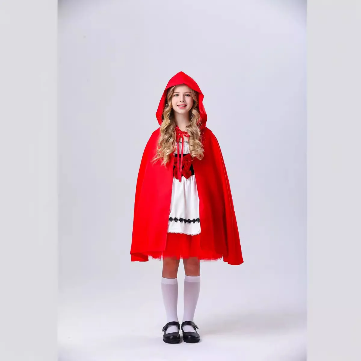 Costume de cosplay du petit chaperon rouge pour enfants, Halloween