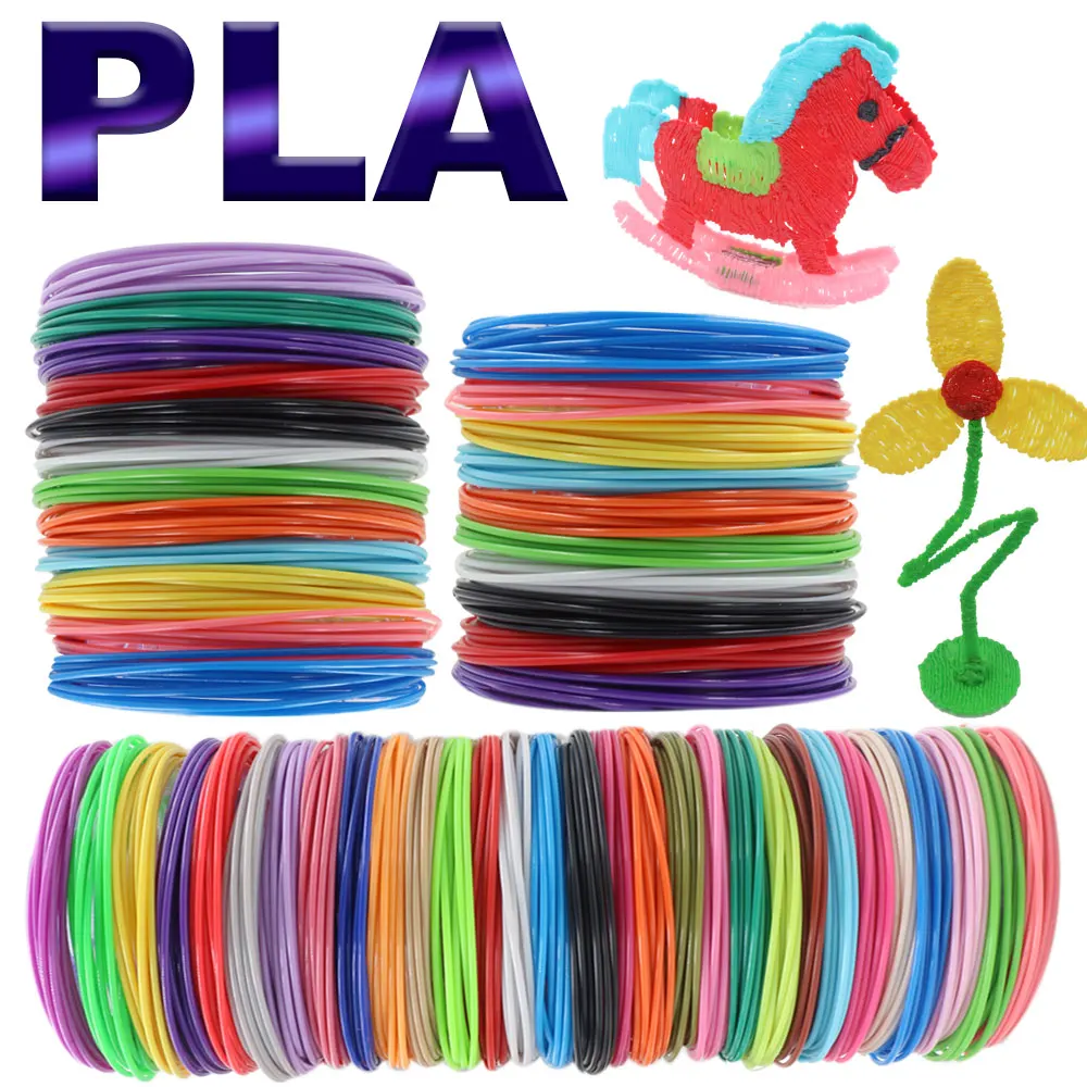 PLA Colored Odorless Safety 3D Pen Filament Diameter 1.75mm 20 Colors For 3D Printing Pen Kids Birthday Creative Christmas Gift