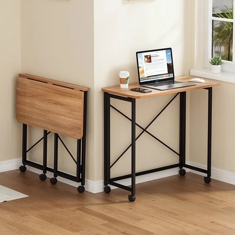 Simple computer desk foldable mobile bedroom makeup table bedside small table writing table computer desk simple desk