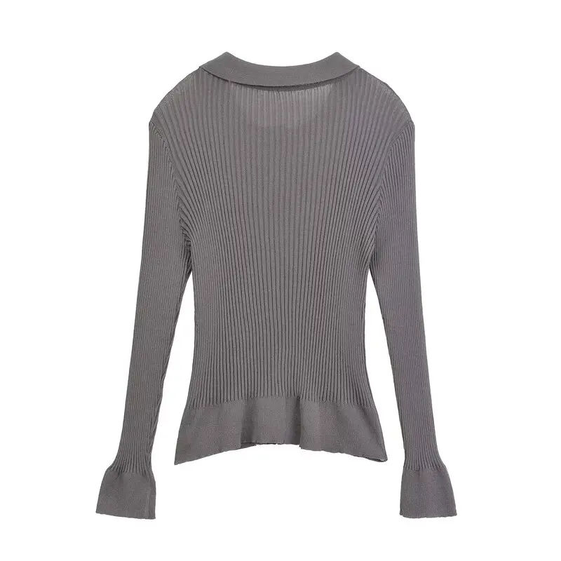 

Spring 2024 Women's Slim Fit Long Sve Ne Knitted Sweater Single Button New Arrival Faion Commute Sle Knitwear