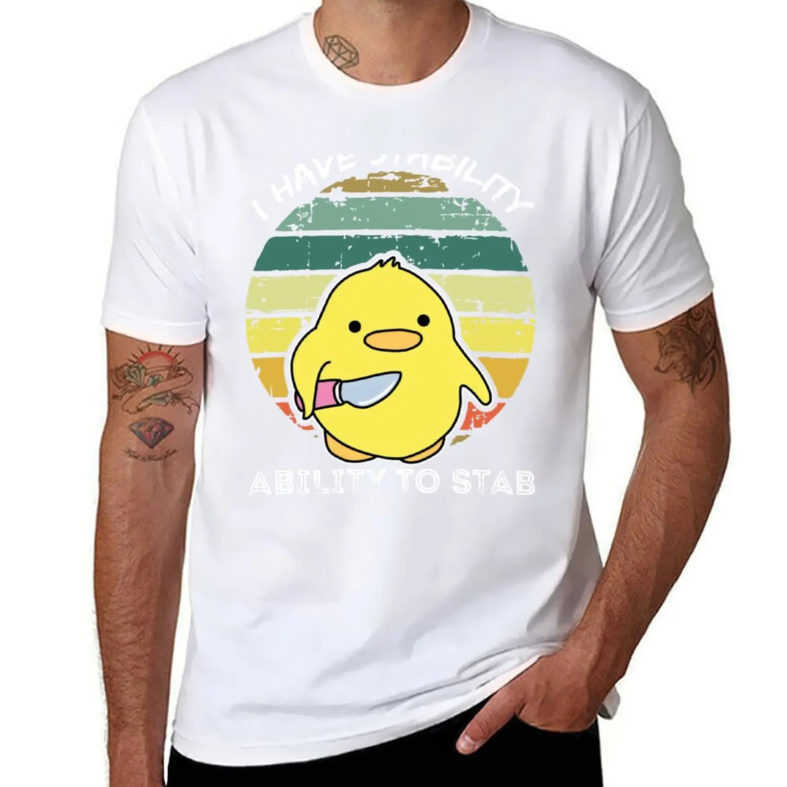 

I Have Stability Ability To Stab T-Shirt man tshirt cotton t shirts man 100% T-Shirt