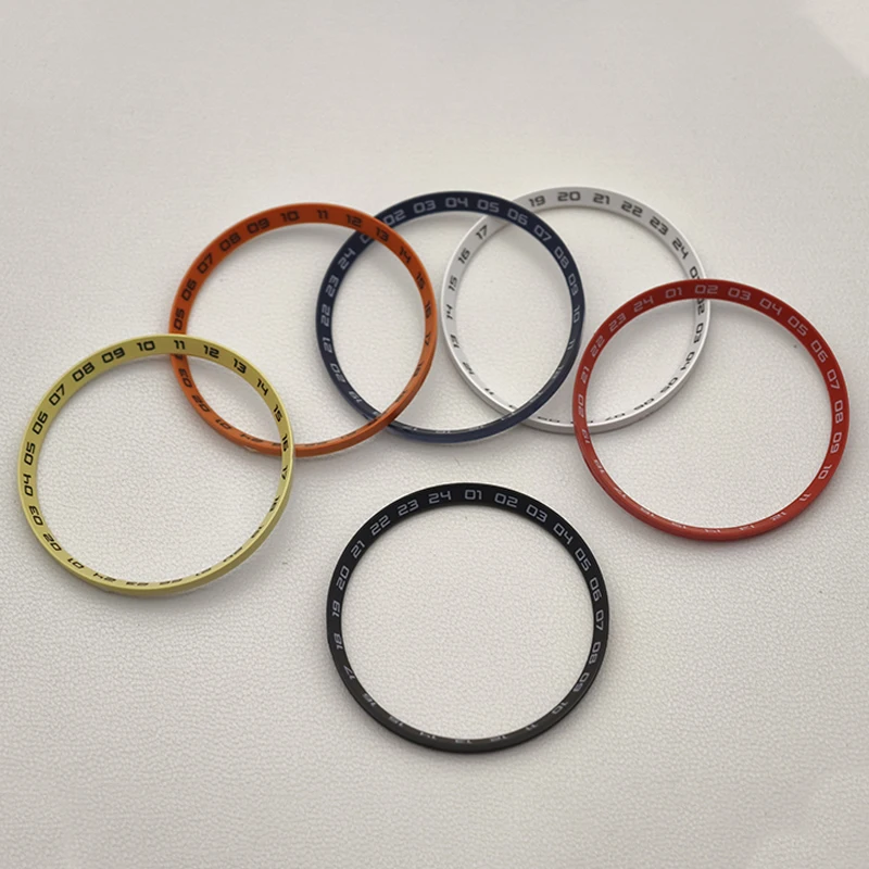 

30.5mm Watch Chapter Rings Fit SKX007 SKX009 SRPD Watch Case Plastic Inner Ring NH35 NH36 Movement Men's Watch Replace Parts