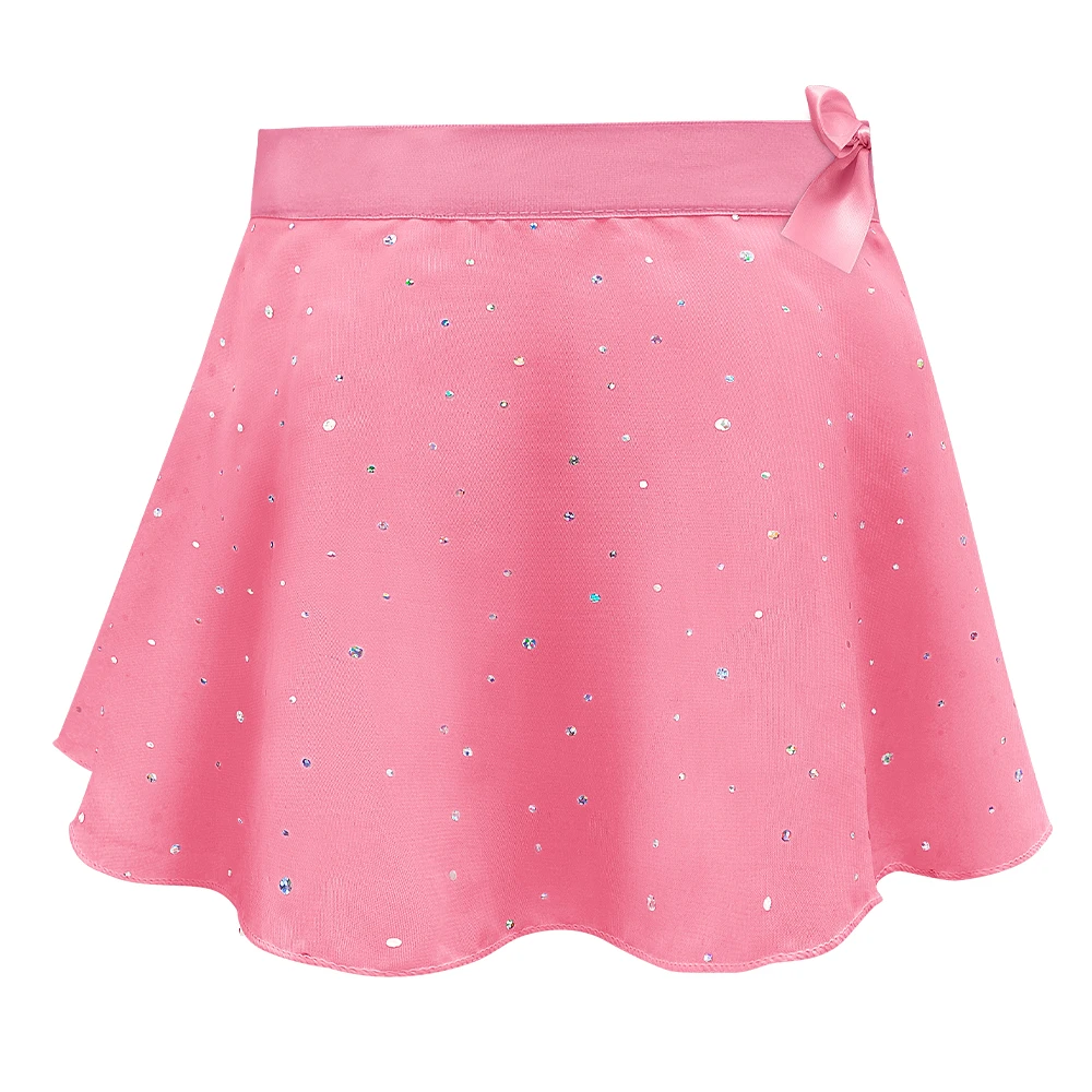 Mädchen Ballett Trikots mit abnehmbarem Rock Combo Krawatte Kurzarm Ballett Tanz Kleid Outfit Kinder Gymnastik Kostüm – Detail 24
