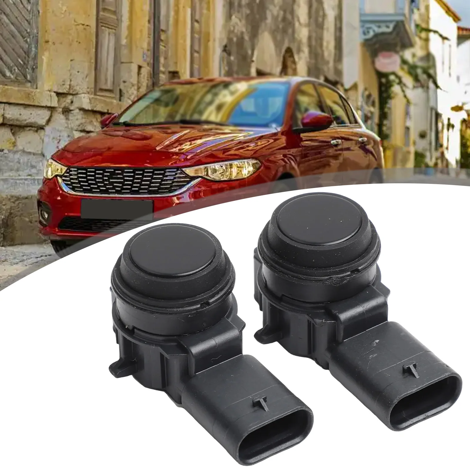 

Комплект датчиков PDC (пара из двух совместимых устройств), предназначенный для различных моделей серии Fiat (2006-2018 гг.)