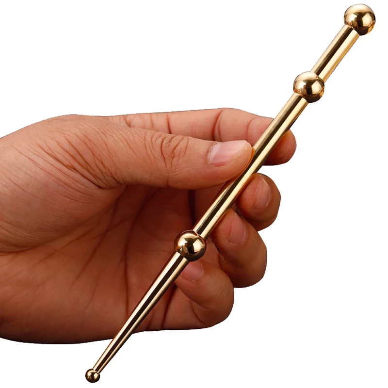 Pure Copper Acupressure Pen Ear Acupoint Massage Stick Improve Eyesight Acupuncture Point Massager Acupoint Meridian Massage Pen