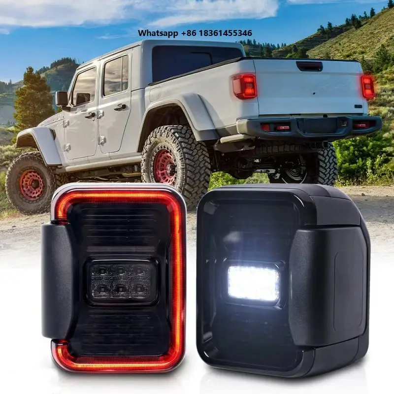 

Black LED Taillight Assembly For Wrangler JT with Turn signal Driving Brake rear Light Car accessories