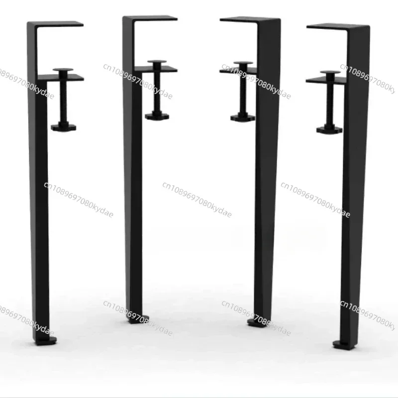 Adjustable F-shaped Clamp Custom Furniture Table Clam Legs Modern Metal Desk Black