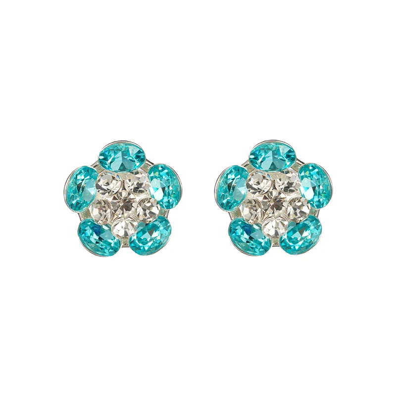 GANPUP Kreative Funkelnde Blumen-Ohrstecker mit Kubischem Zirkonia für Damen, Modischer Neuer Ohrpiercing-Schmuck, Geschenk für Partys – Detail 5