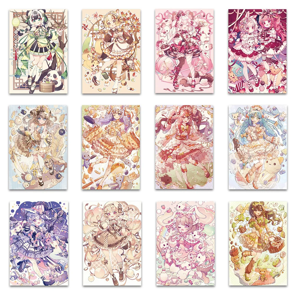 10/30/50pcs Anime Aesthetic Girl Cute Stickers Cartoon Decals DIY Laptop Suitcase Phone Diary Decoration Sticker for Kids Toys