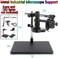 Aluminum Alloy Adjustable Focusing Bracket Focusing Holder Table Stand 50mm 42mm For Digital HDMI USB Video Microscope Camera